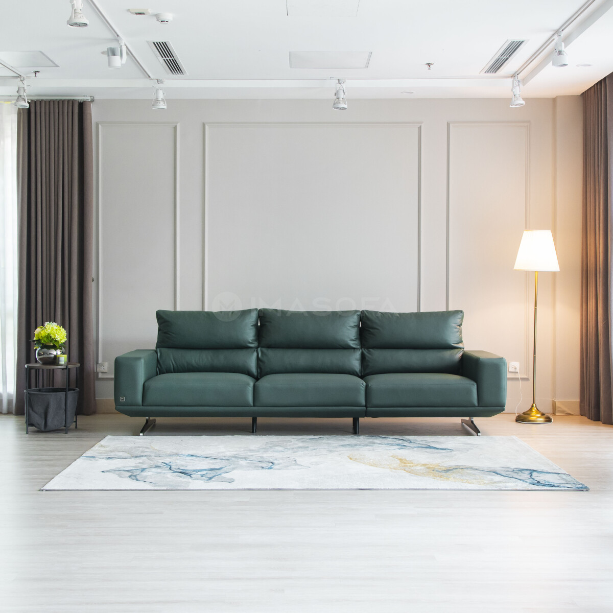 Sofa băng Floren Da CN CP Xanh lá