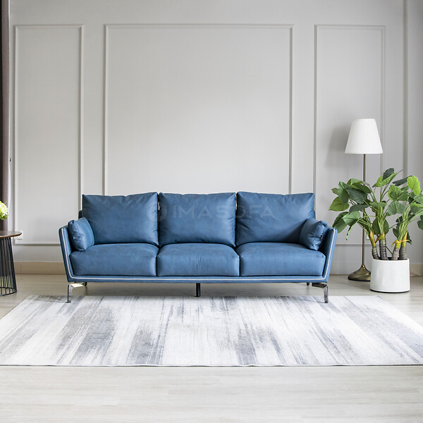 Sofa băng Napoli 2190x850 Da thật Ý