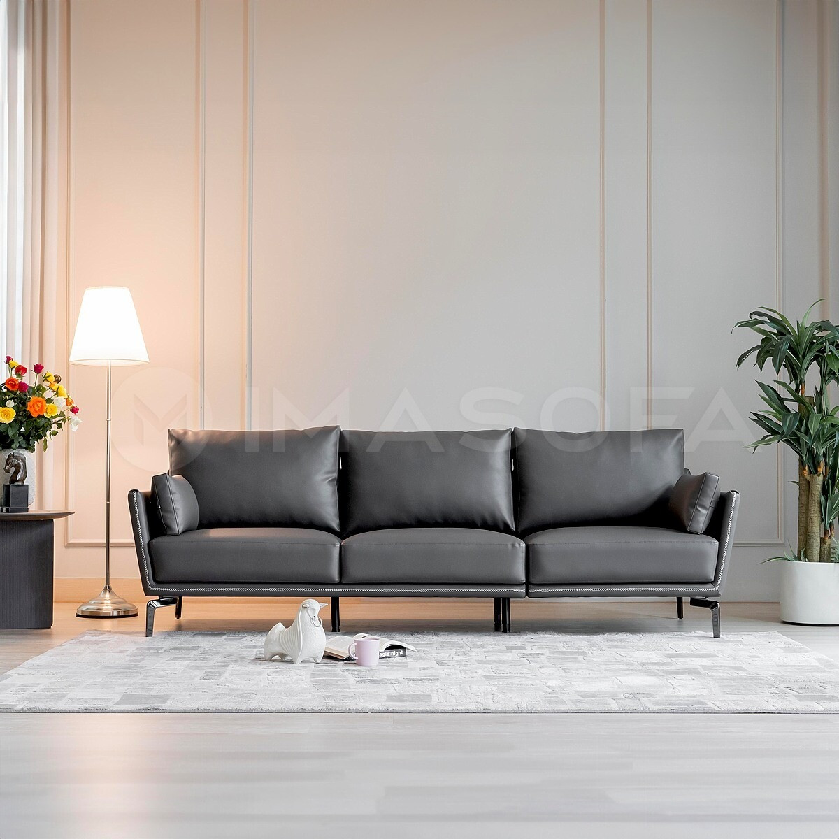 Sofa băng 3 Napoli 2190x850 Da CN CP-10